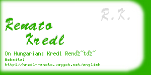 renato kredl business card